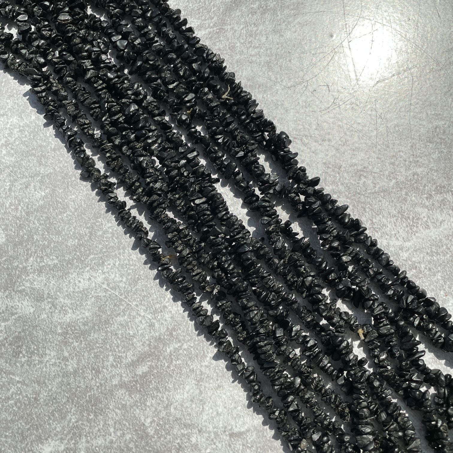 Black Tourmaline Chip Necklace Black Tourmaline Chip Necklace